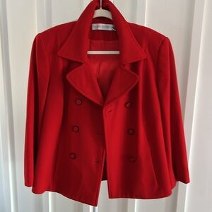Red wool blend VALERIE STEVENS jacket